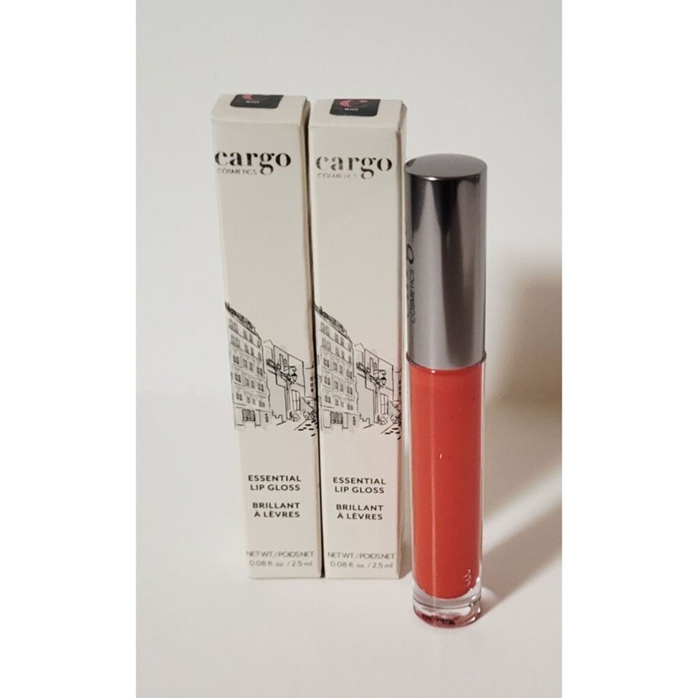 2 x CARGO Cosmetics Essential Lip Gloss RIO 0.08 oz NEW IN BOX!!!